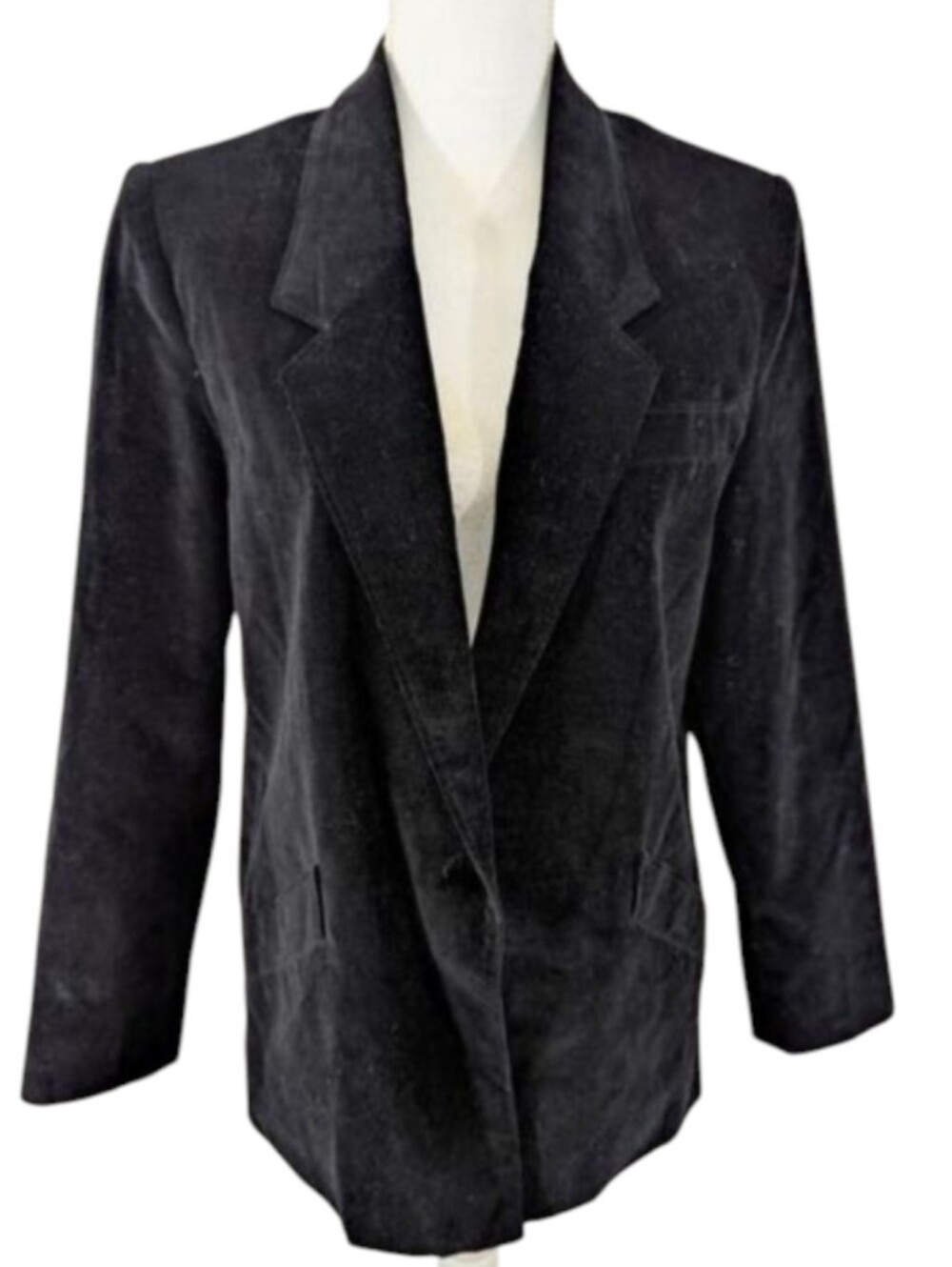 J. ASHFORD! LUXE BLACK VELVET EXQUISITELY TAILORED CLASSIC JACKET, BLAZER! SZ 9